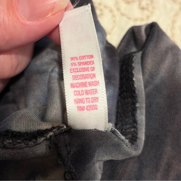 NWT Style 5 Women’s Stylish Black and Gray Tie Dye Leggings Size Large - Picture 9 of 10